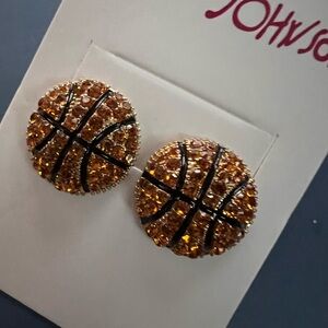 🏀 Betsey Johnson Basketball Rhinestone Earrings 🏀